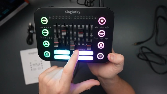 Amazon.com: Kinglucky Gaming Audio Mixer Interface PC Sound Board